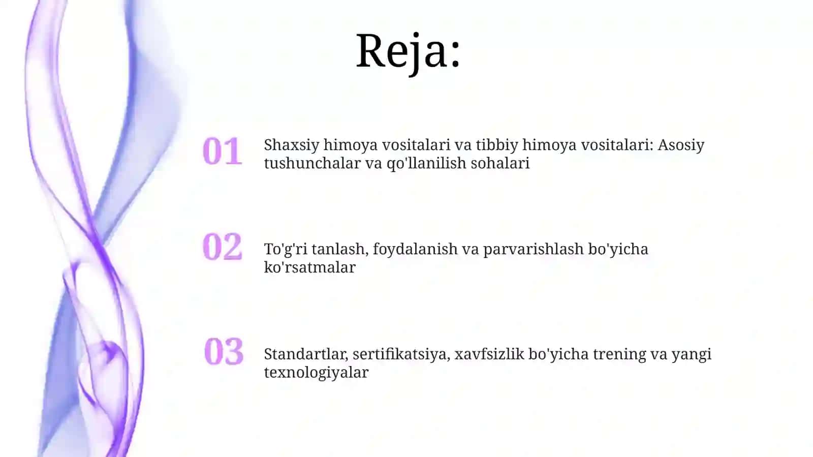 Shaxsiy himoyalanish vositalari. Shaxsiy tibbiy himoya vositalari 2