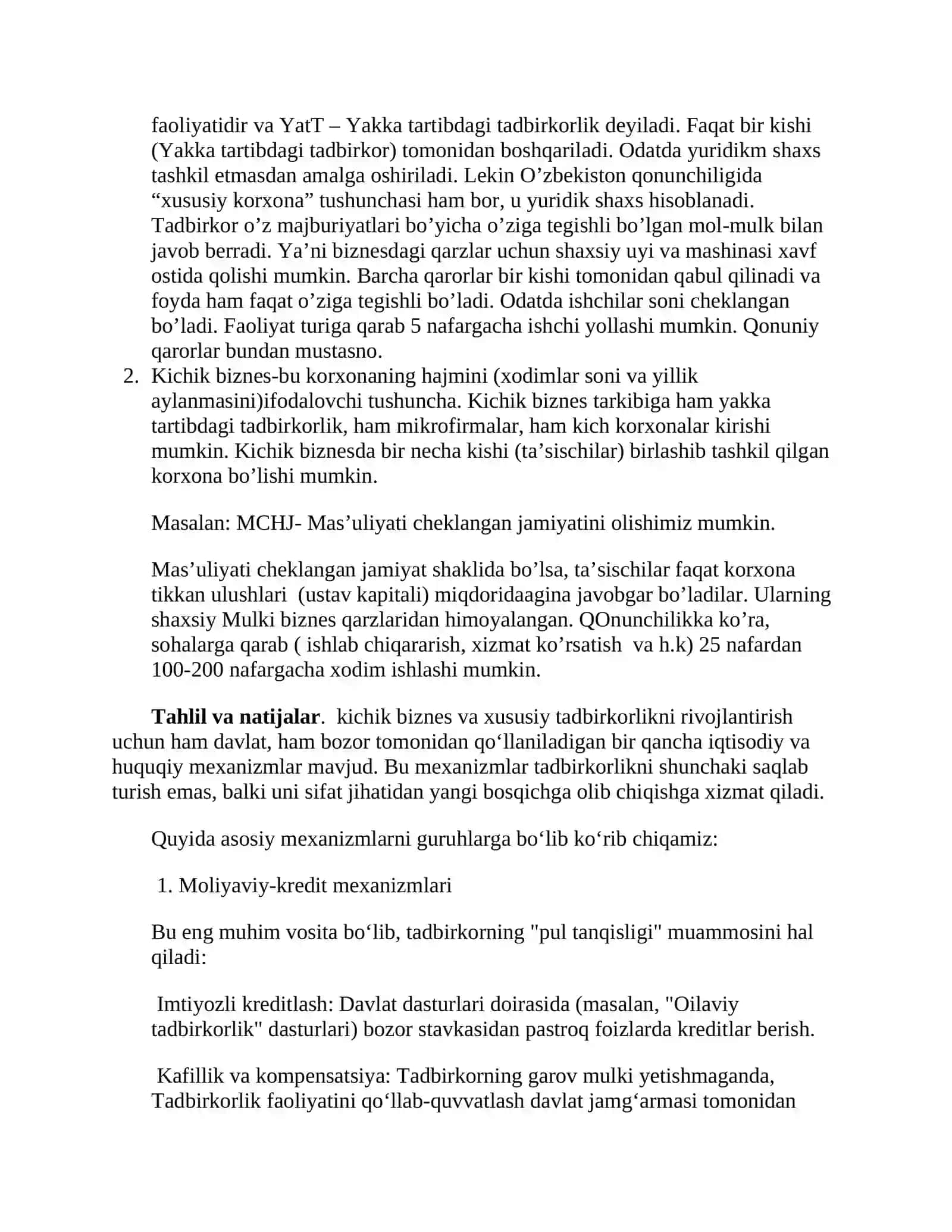 RAQAMLI IQTISODIYOT SHAROITIDA KICHIK BIZNES VA XUSUSIY TADBIRKORLIKNI BOSHQARISH SAMARADORLIGINI OSHIRISH MEXANIZMLARI 2
