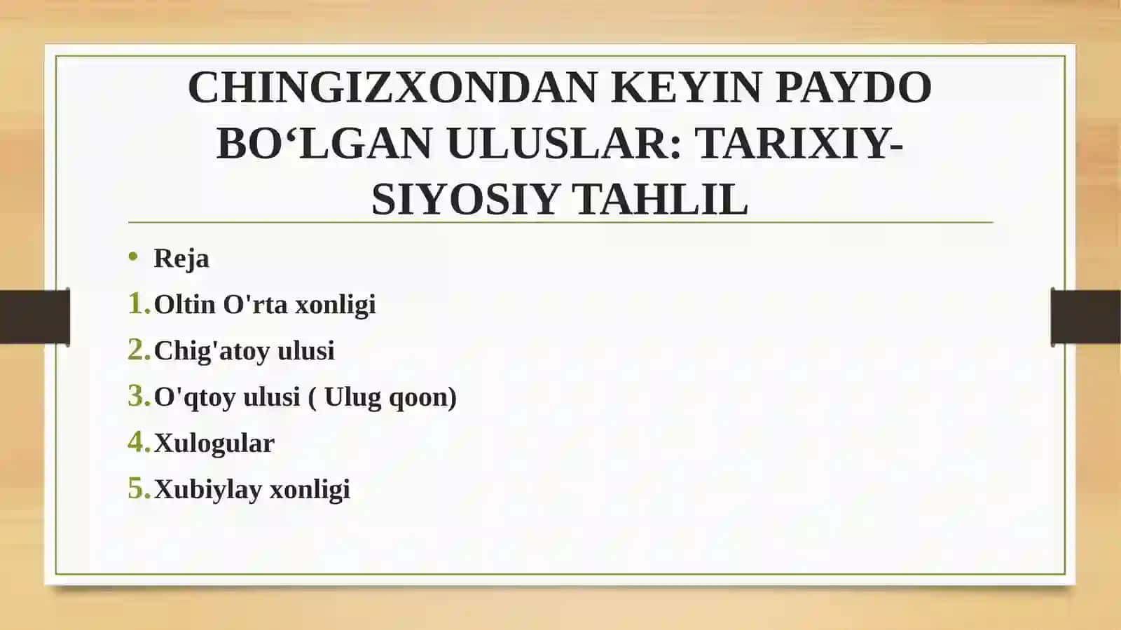 TARIXIY-SIYOSIY TAHLIL 2