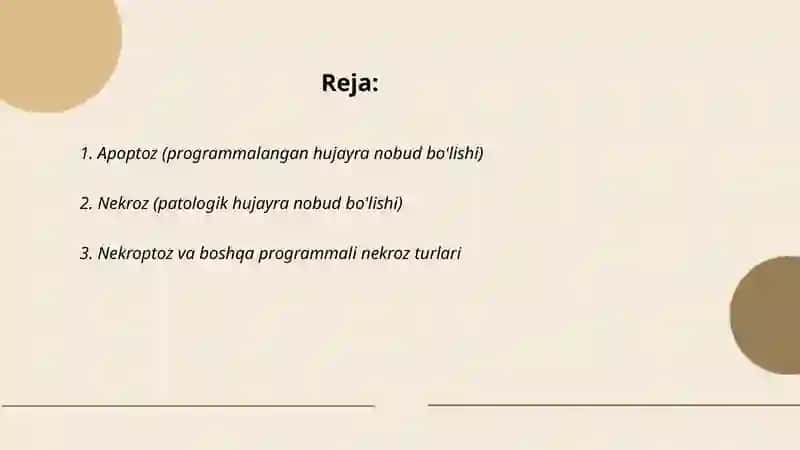 Sitologiya fanidan Mustaqil ta'limi 2