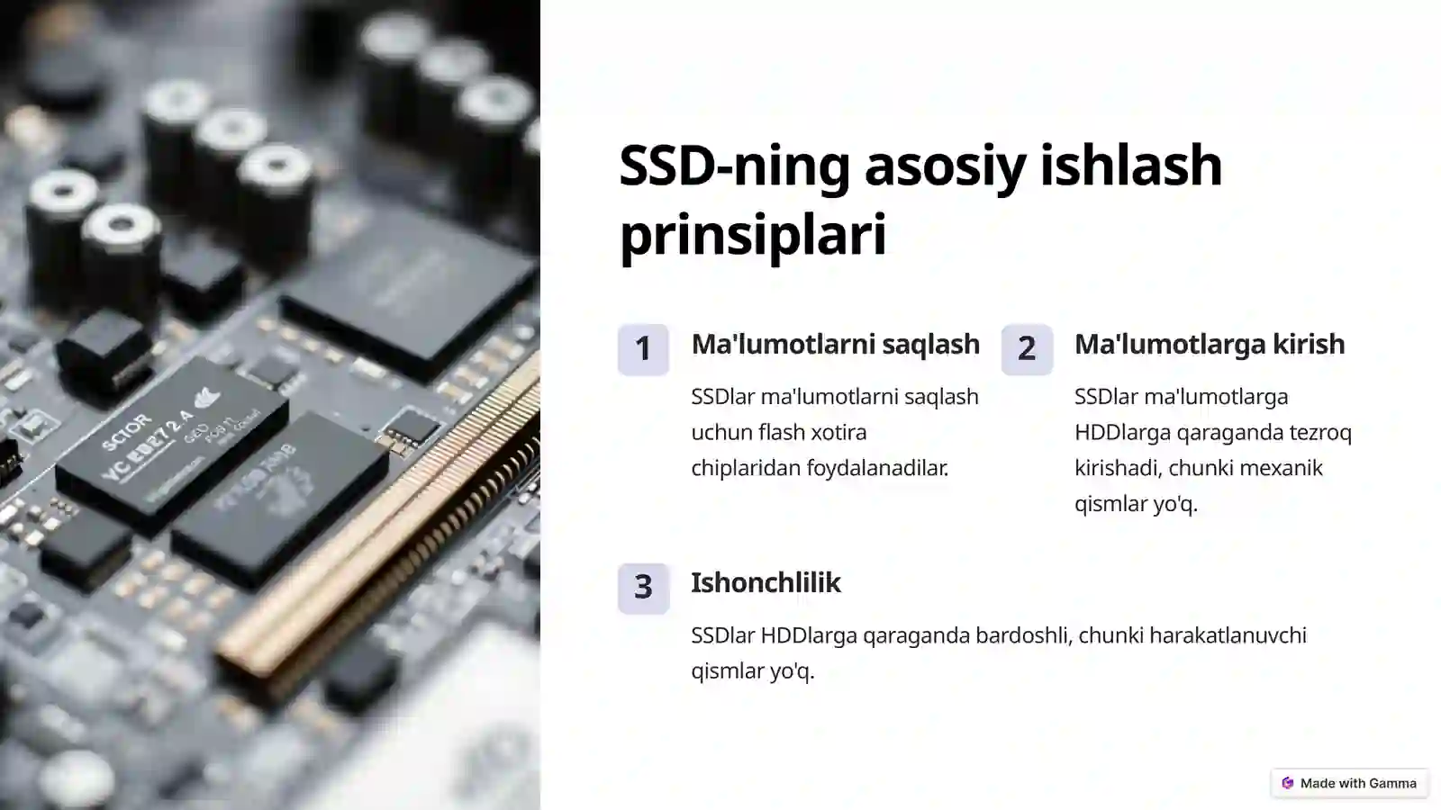 SSD xotirasi 2