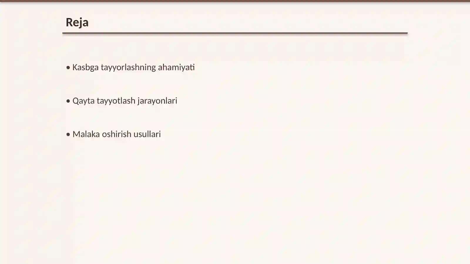 Hodimlarni kasbga tayyorlash qayta tayyotlash va ularning malakasini oshirish 2