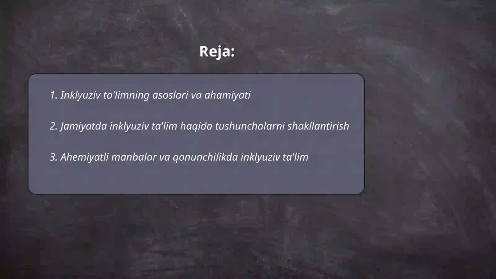 Jamiyatni inklyuziv ta'limga tayyorlash va ijobiy munosabatni uyģotish va amalga oshirish 2