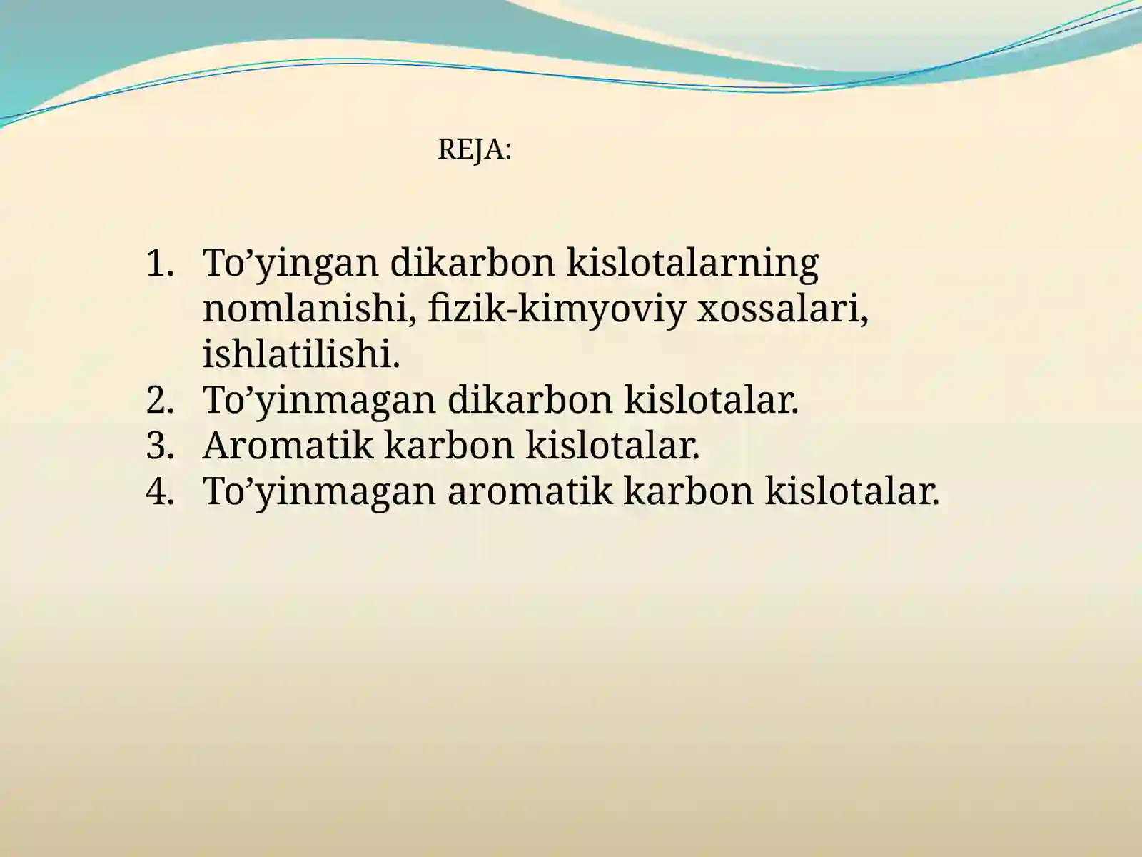 IKKI ASOSLI KARBON KISLOTALAR 2