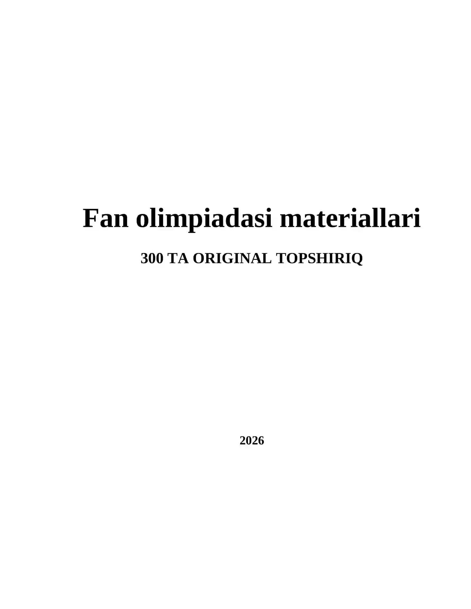 Fan olimpiadasi materiallari 2
