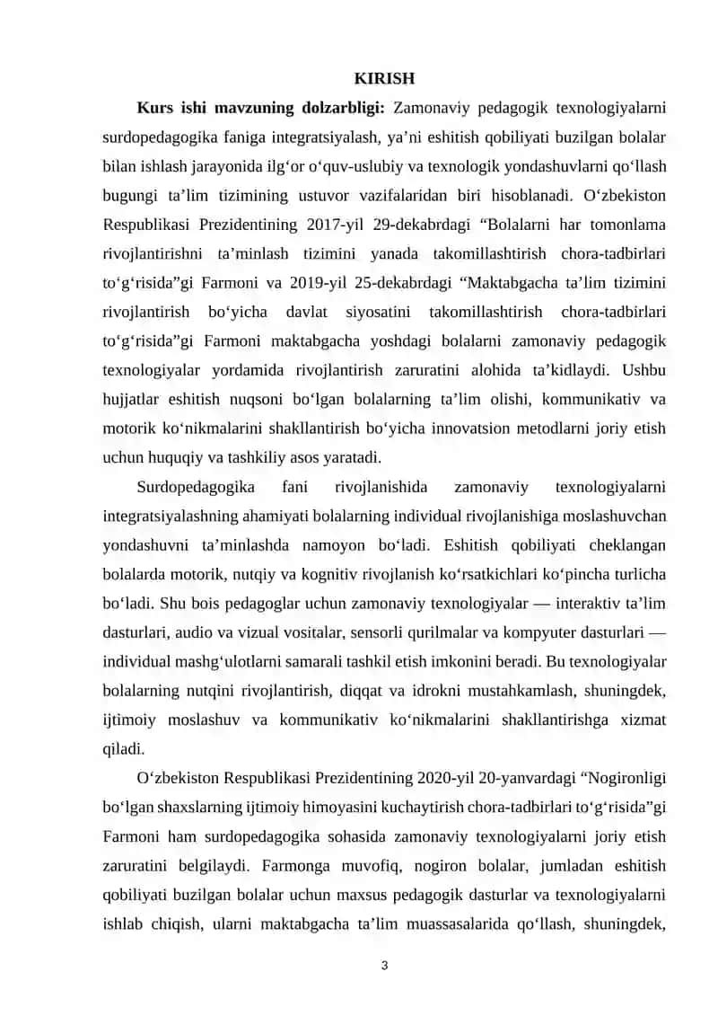 Surdopedagogika fani rivojlanishida zamonaviy pedagogik texnologiyalarni integratsiyalash 2