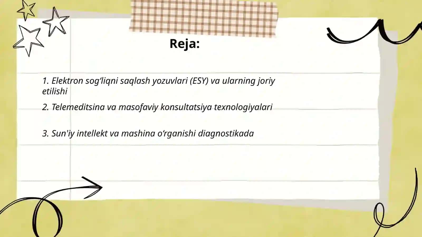 Zamonaviy axborot texnologiyalariningtibbiyotda qo'llanilishi 2
