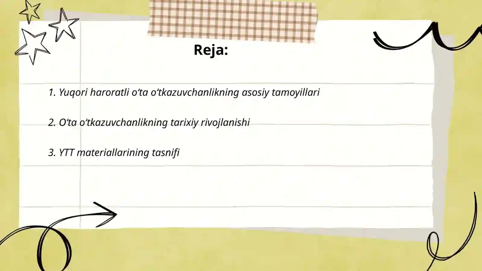 Yuqori haroratli oʻta oʻtkazuvchanlik 2