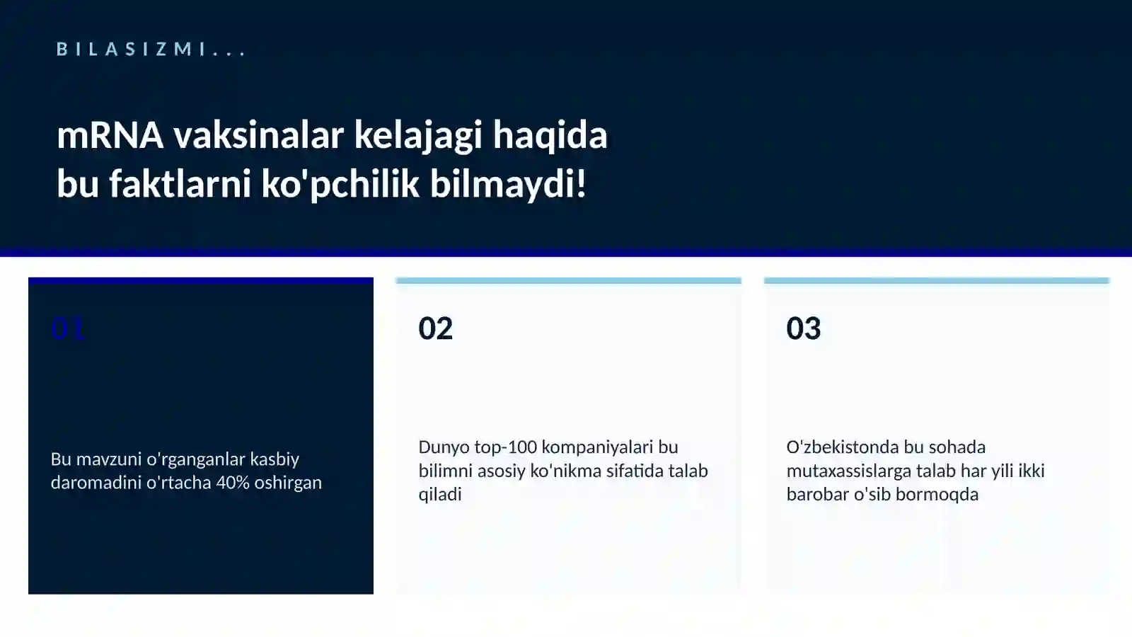 mRNA vaksinalar kelajagi 2