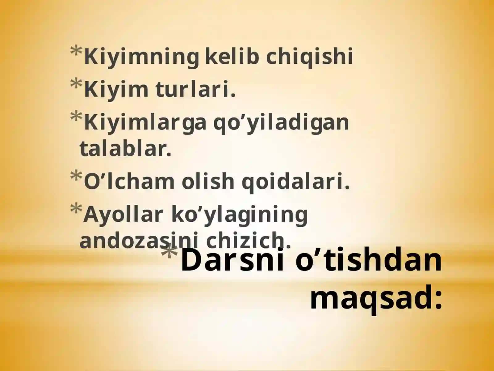 Kiyimning kelib chiqishi va kiyim turlari 2