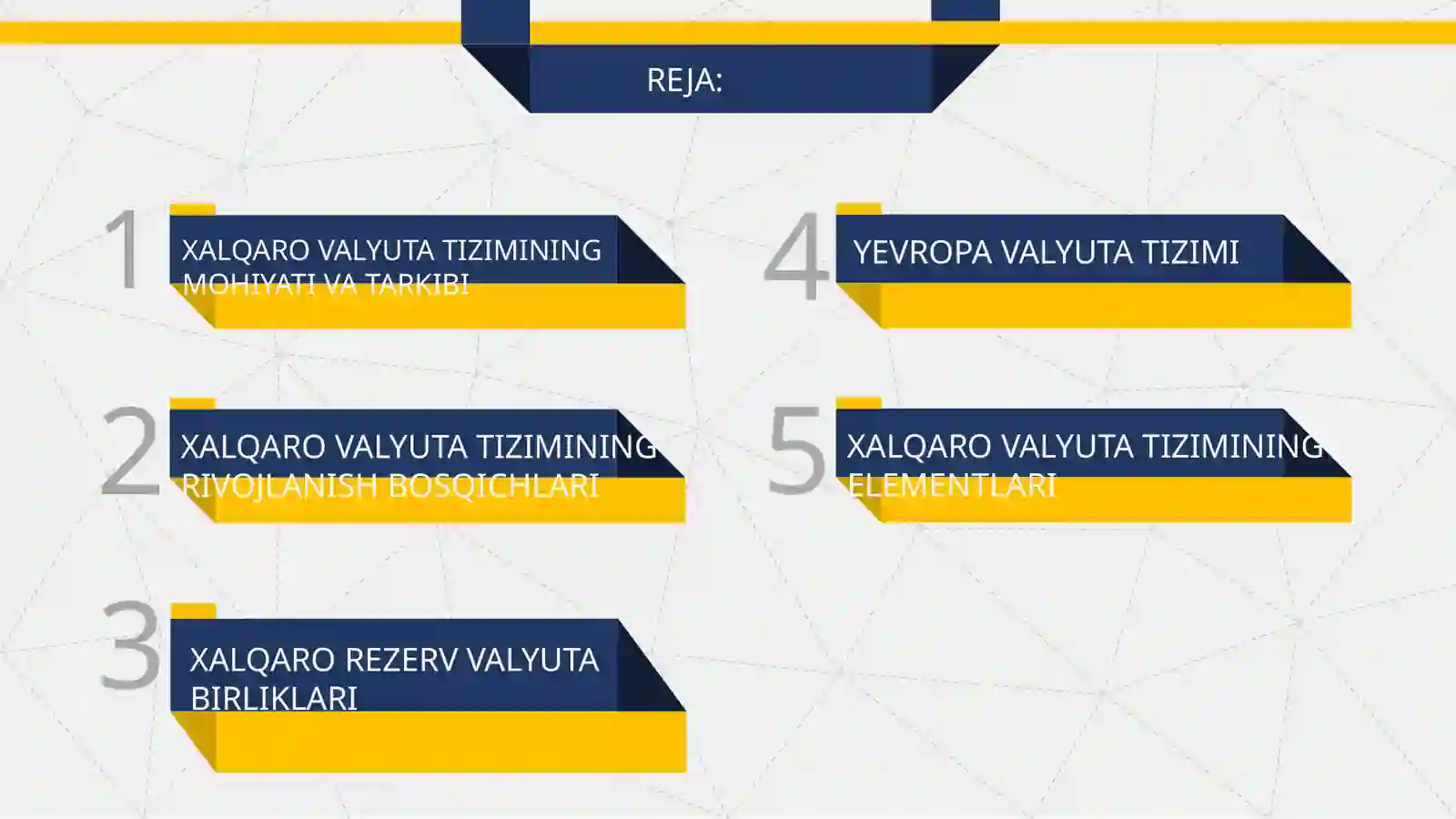 XALQARO VALYUTA MUNOSABATLARI VA TIZIMI 2