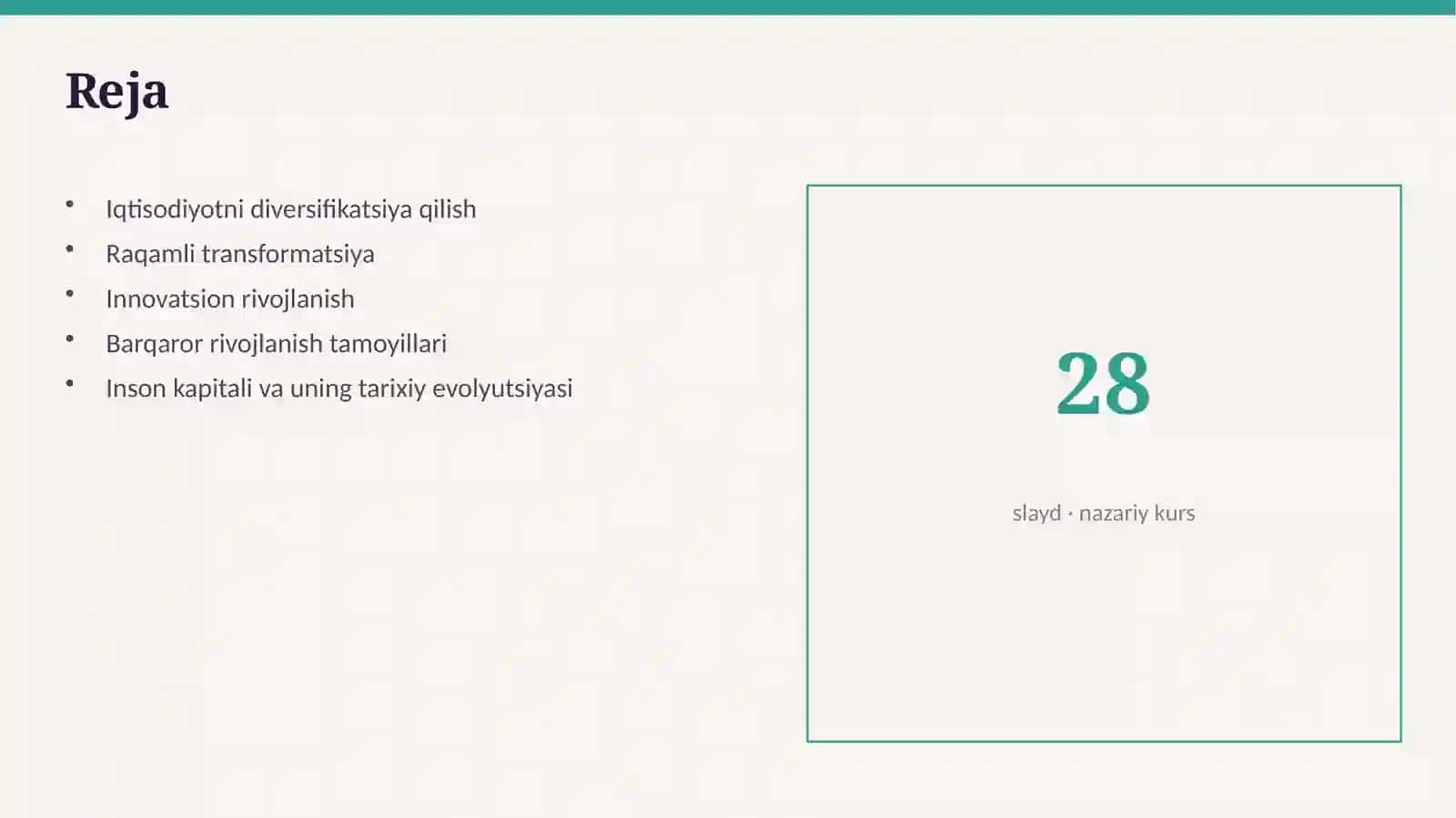 Zamonaviy rivojlanish tendensiyalari 2