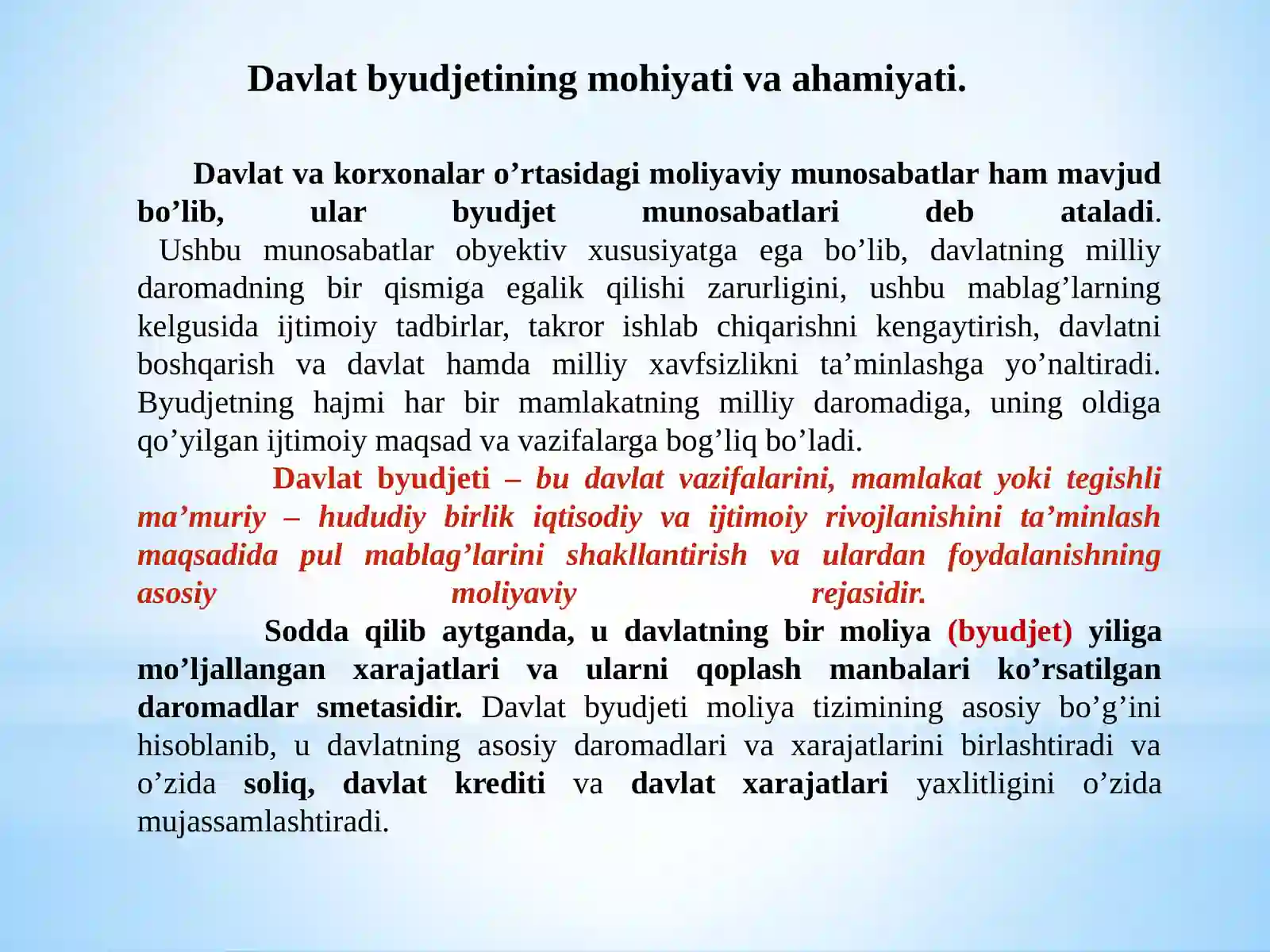 DAVLAT BYUDJETI 2