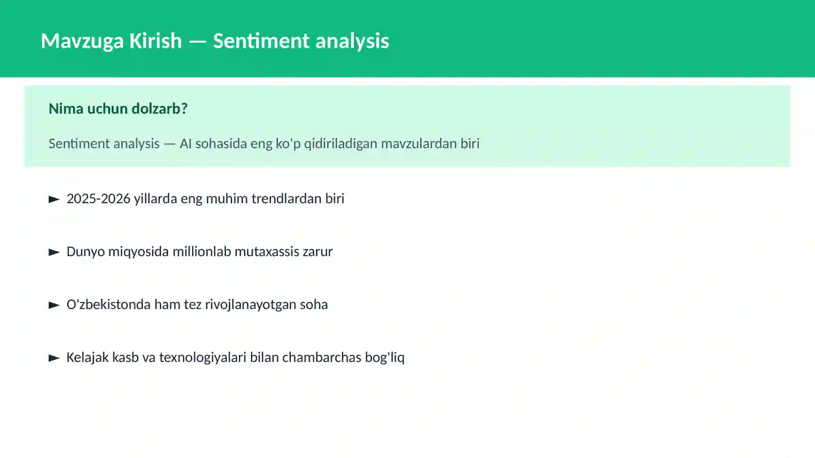 Sentiment analysis 2