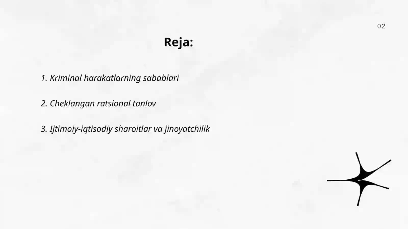 Kriminal harakat va cheklangan ratsionallik 2