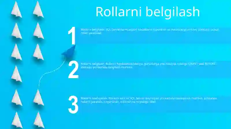 Sql Server Ma'lumotlar Bazasini Boshqarish Tizimi 2