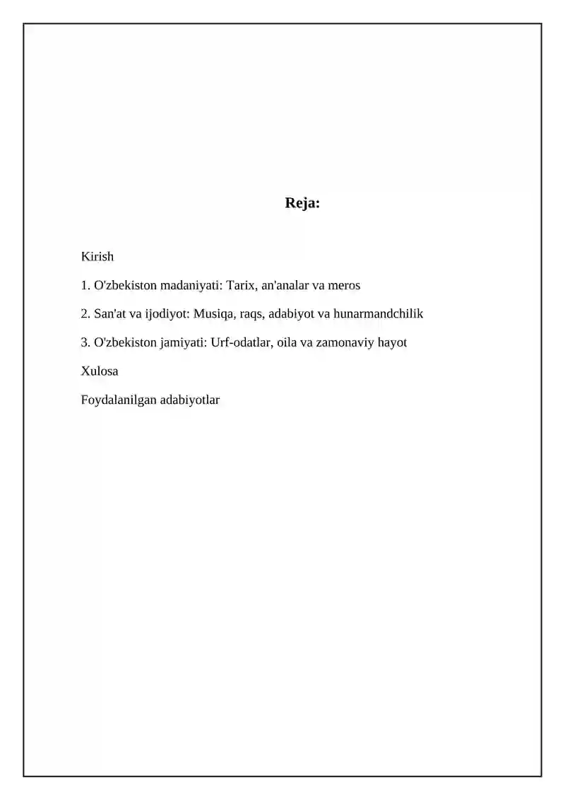 O'zbekiston madaniyati 2
