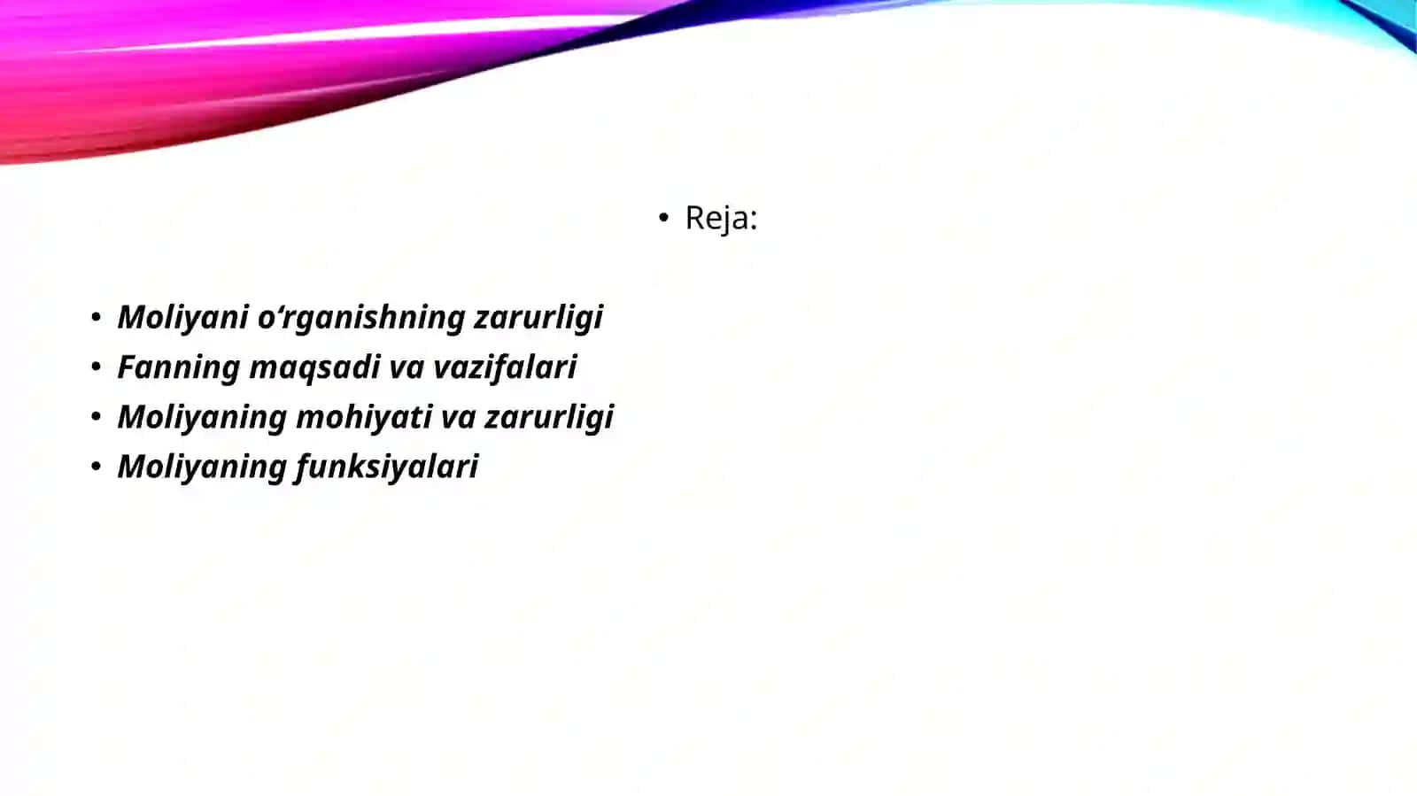MOLIYANING MOHIYATI VAFUNKSIYALARI 2