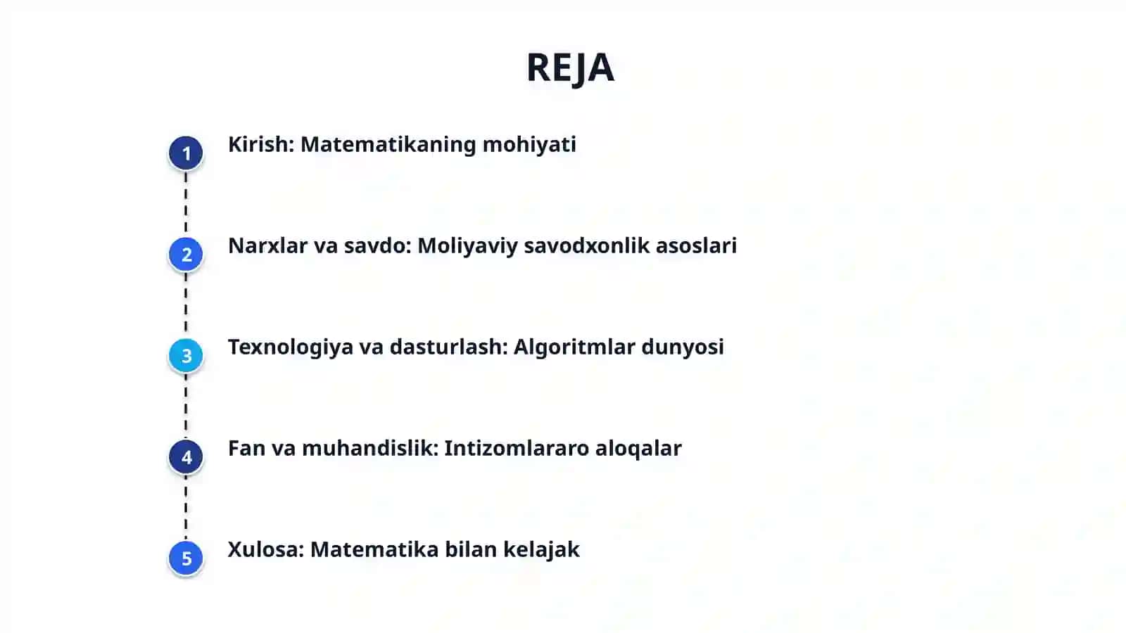 Matematikaning kundalik hayotdagi urni 2