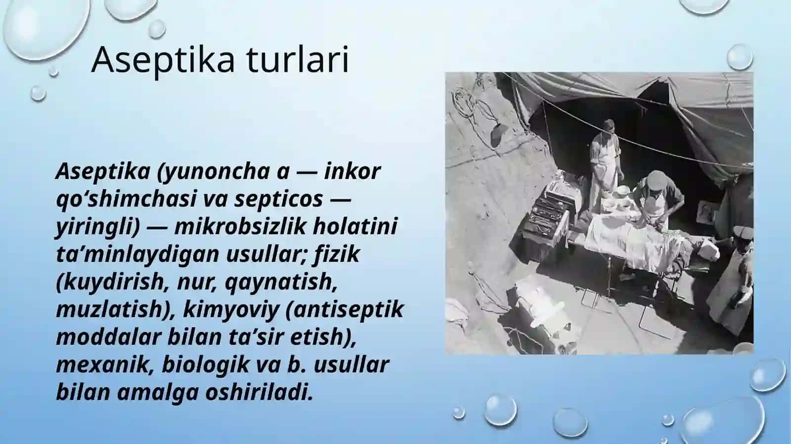 Aseptik turlari 2