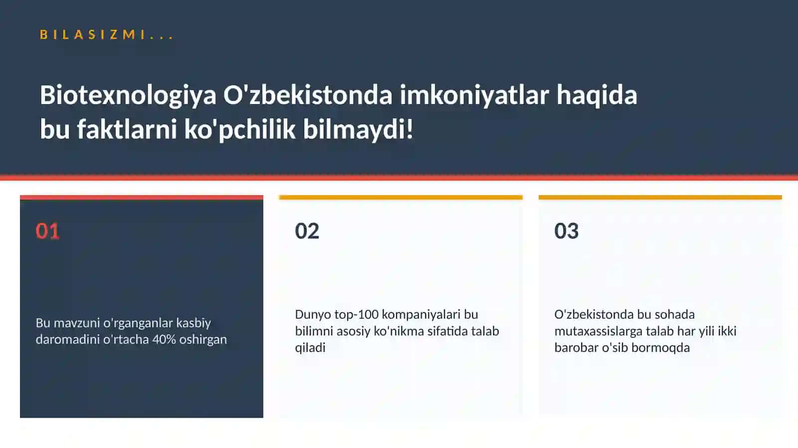 BIOTEXNOLOGIYA VA GENOMIKA 2