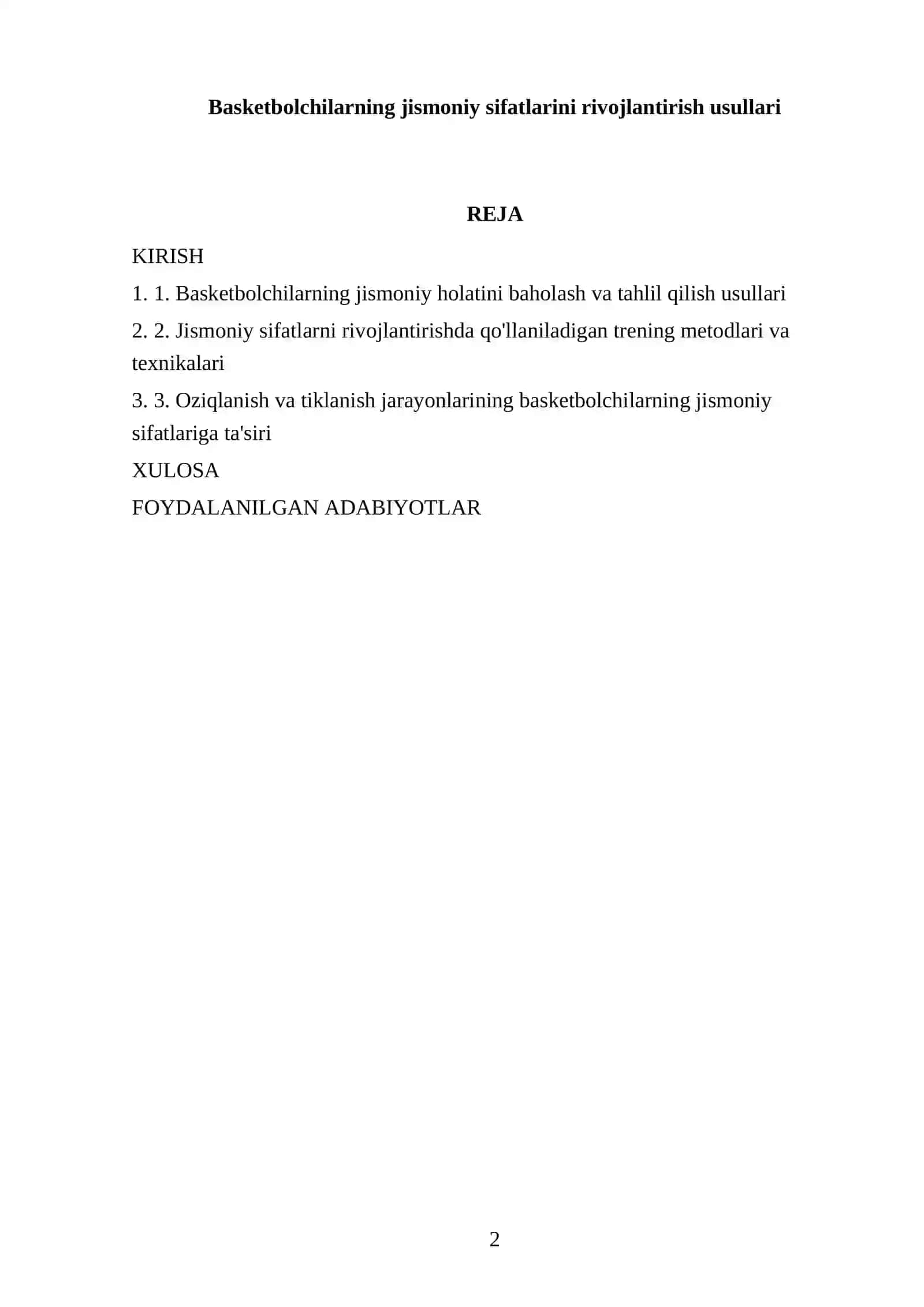 Basketbolchilarning jismoniy sifatlarini rivojlantirish usullari 2