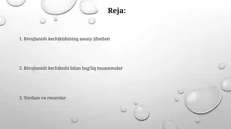 Psixik rivojlanishi sust bolalar psixologiyasi 2