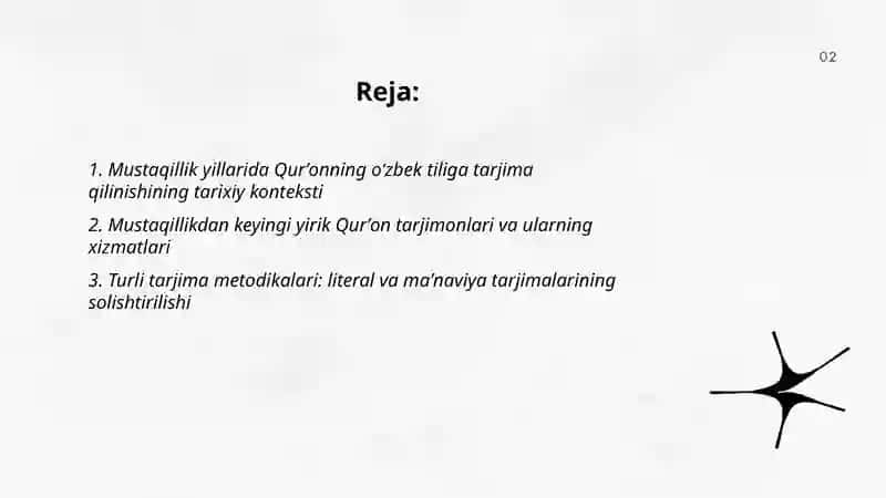 Mustaqillik yillarida Qurʼonning oʻzbek tilida qilinishi va tavsifi 2