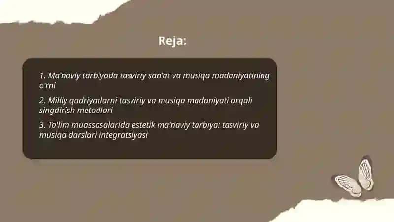Ma'naviy tarbiyada tasviriy va musiqa madaniyati 2