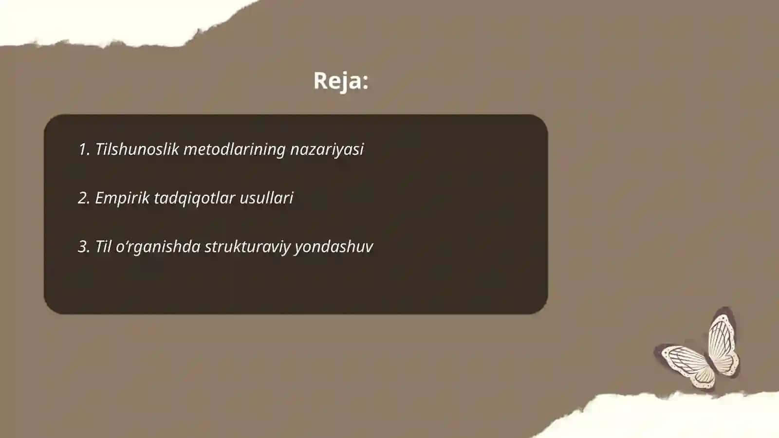 Tilshunoslik metodlari 2