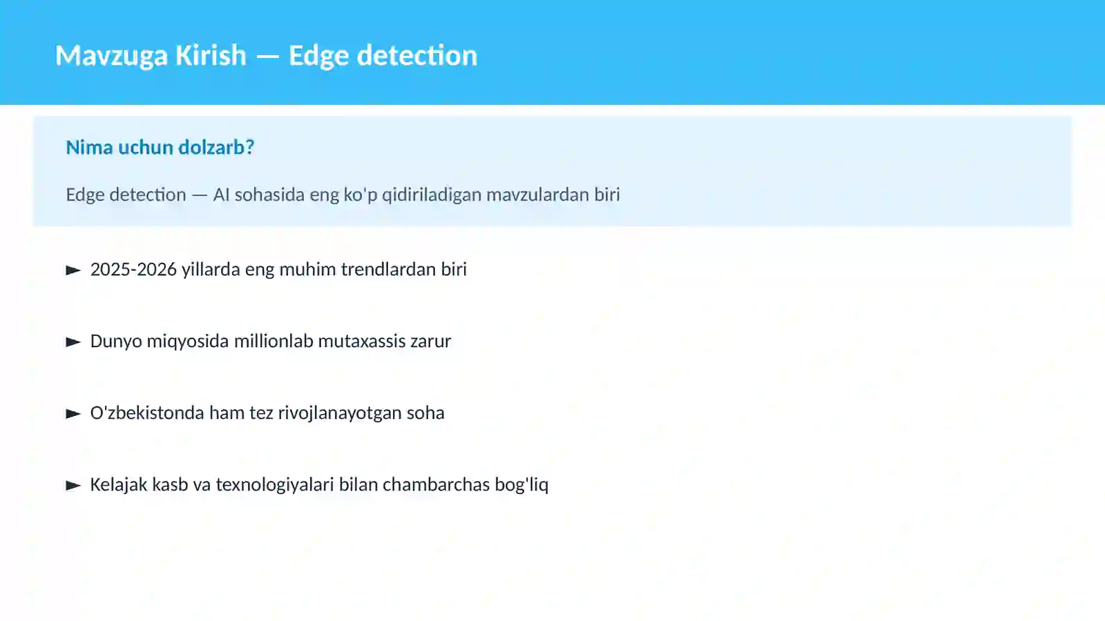 Edge detection 2