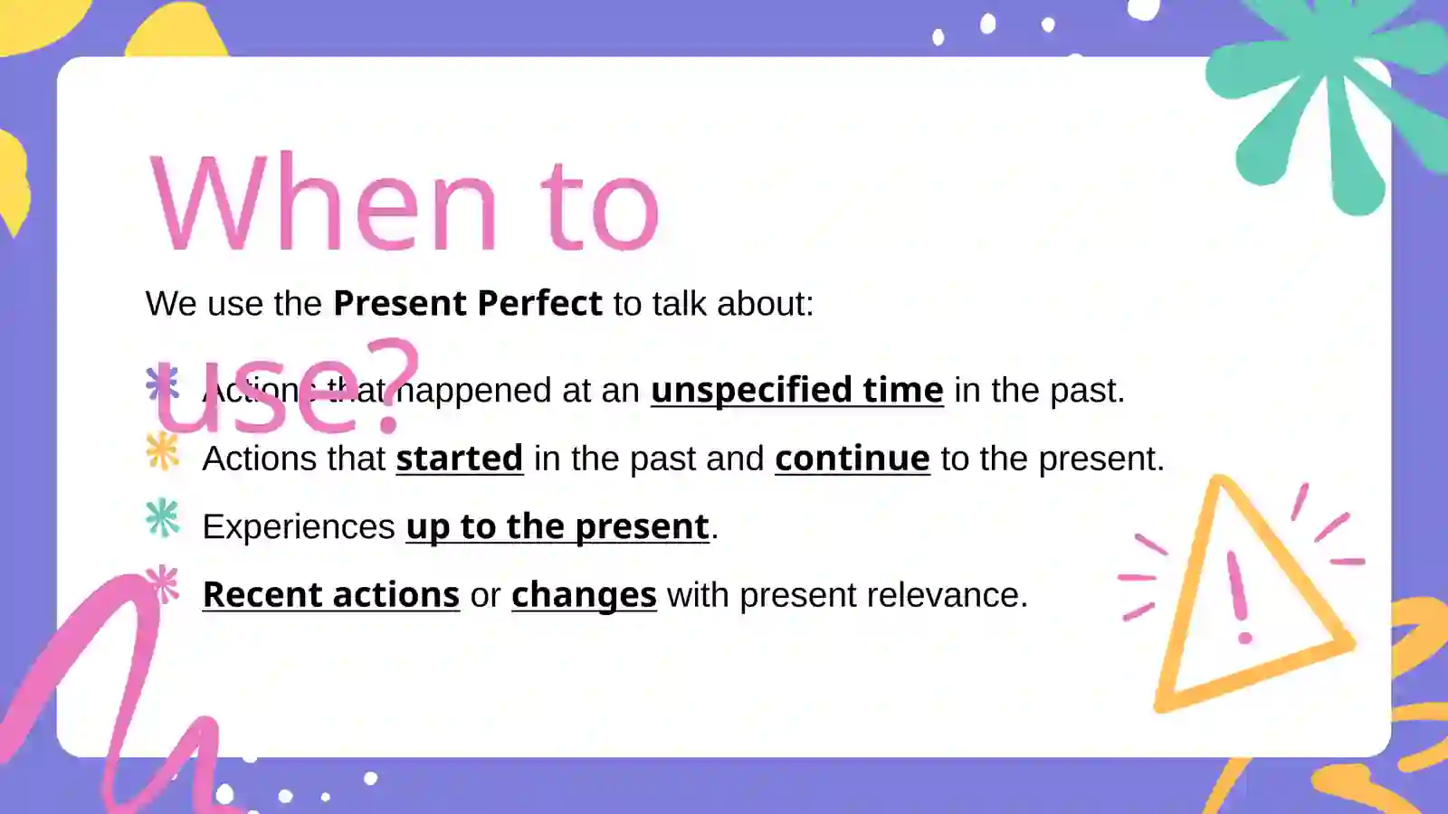 PRESENT PERFECT 2