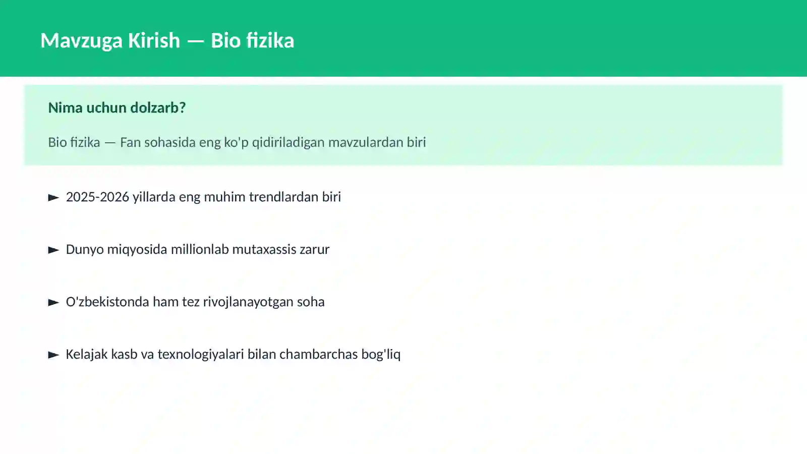 Bio fizika 2