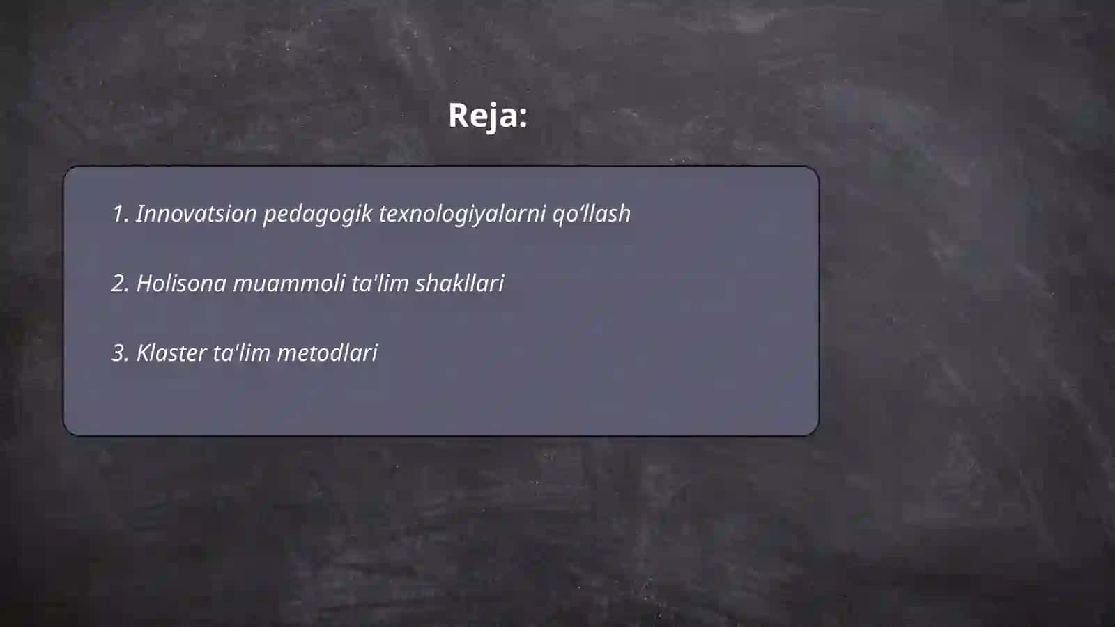 Innovatsion pedagogik texnologiyalar 2