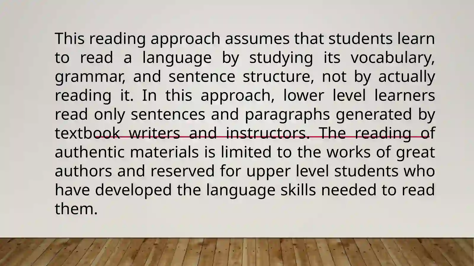 Reading comprehension reading approach 2