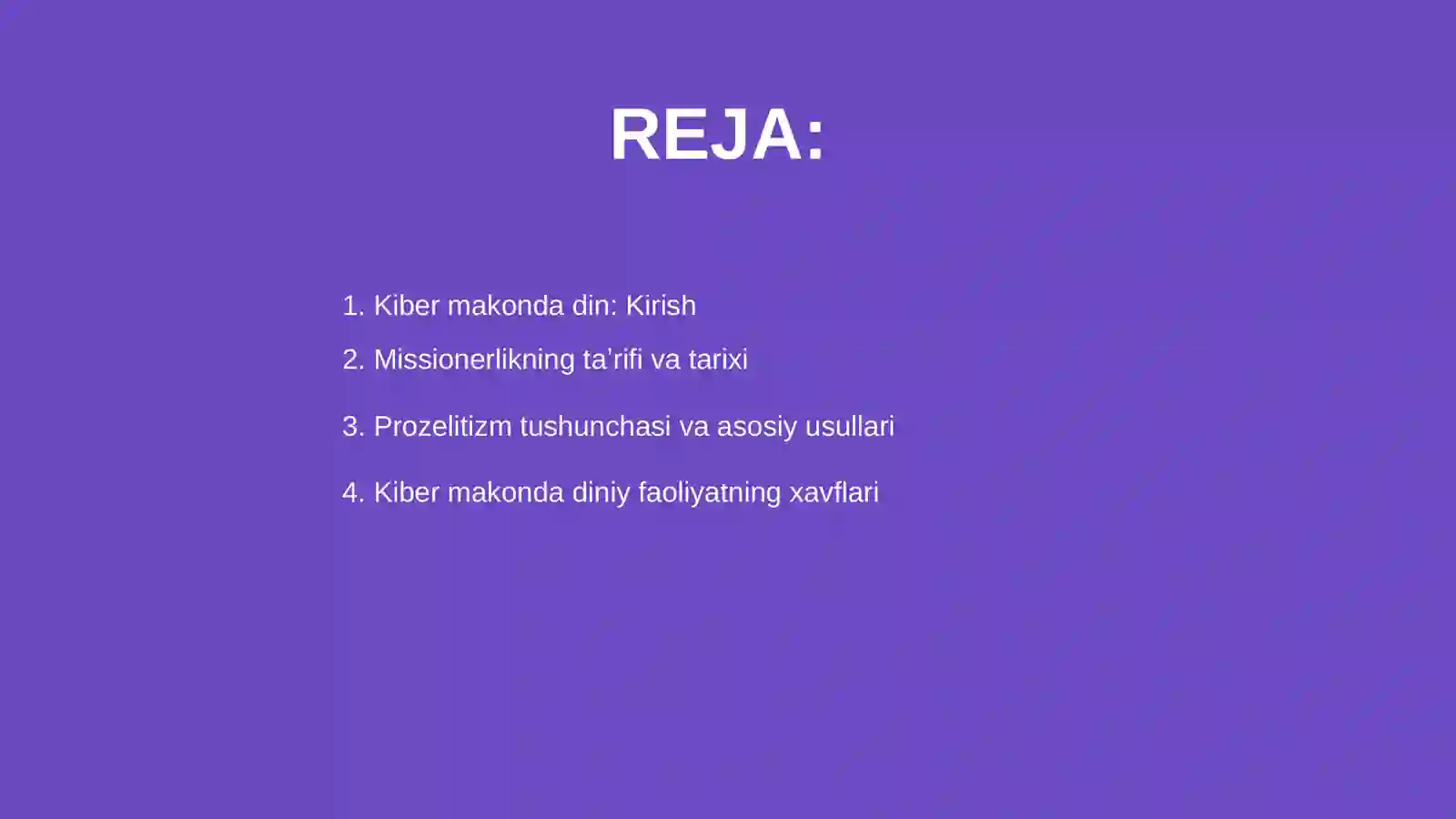 Kiber makonda din: Kirish 2