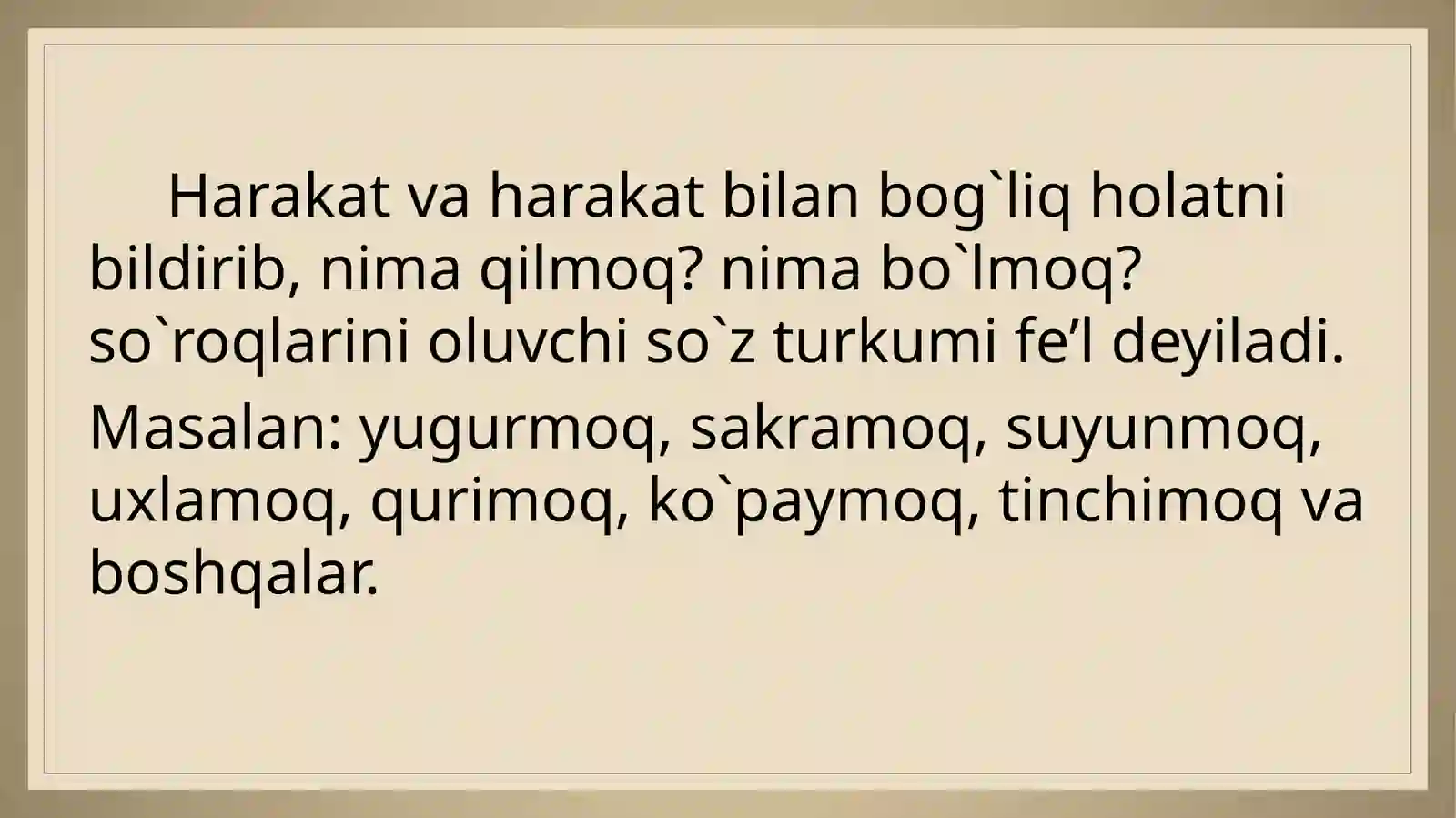 Fe’lning ma’no turlari 2
