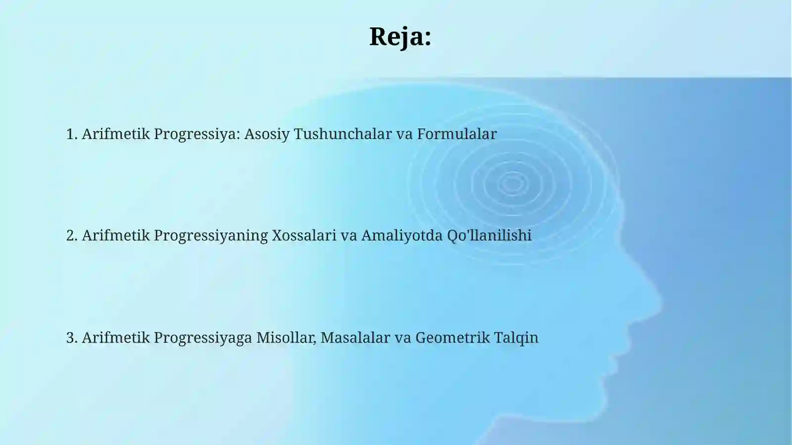 Arifmetik Progressiya 2