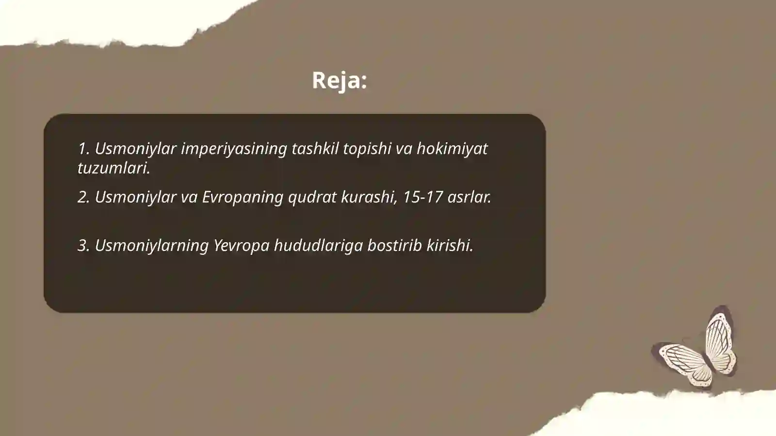 Usmoniylar imperiyasi 2