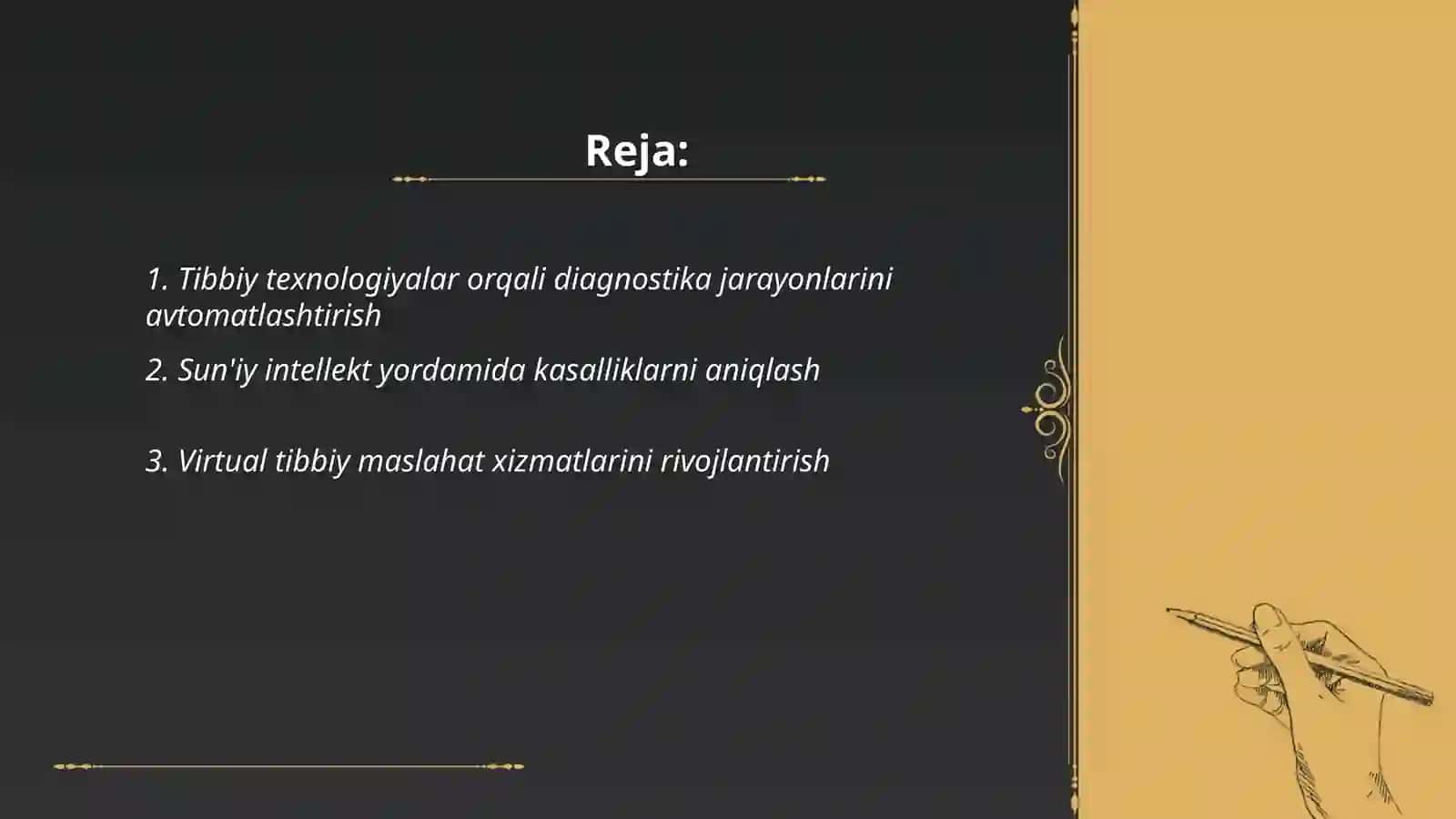 Tibbiyotda ishchi o’rinlarini avtomatlashtirishda Va tibbiy masalalarni yechishda axborot texnologiyalari 2