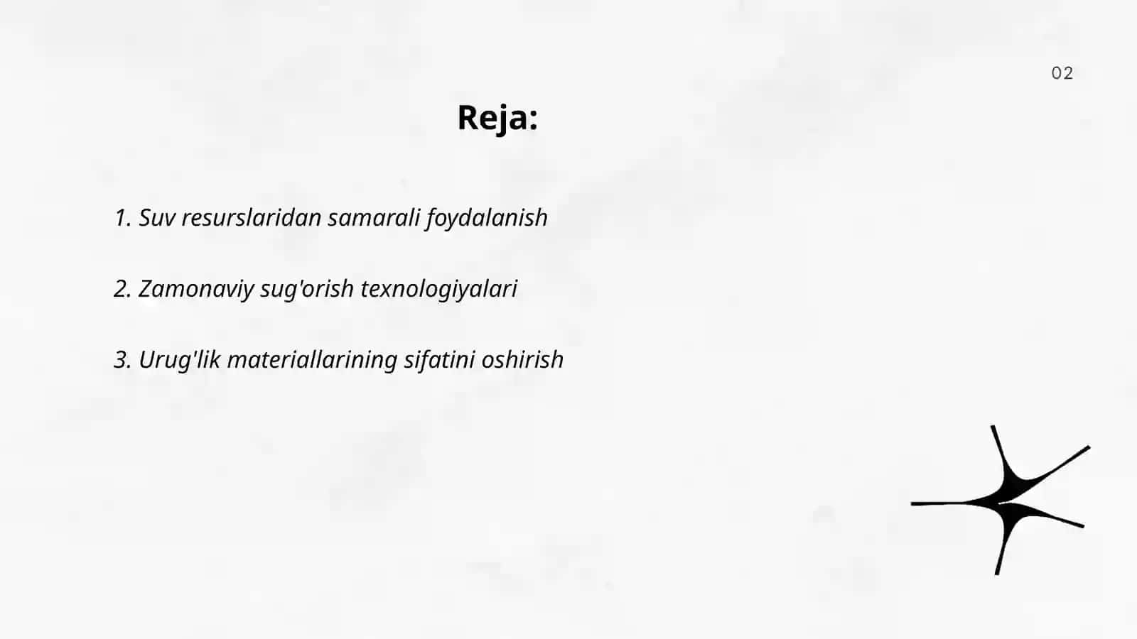 Sholi hosildorligini oshirishning intensiv yo'llari 2