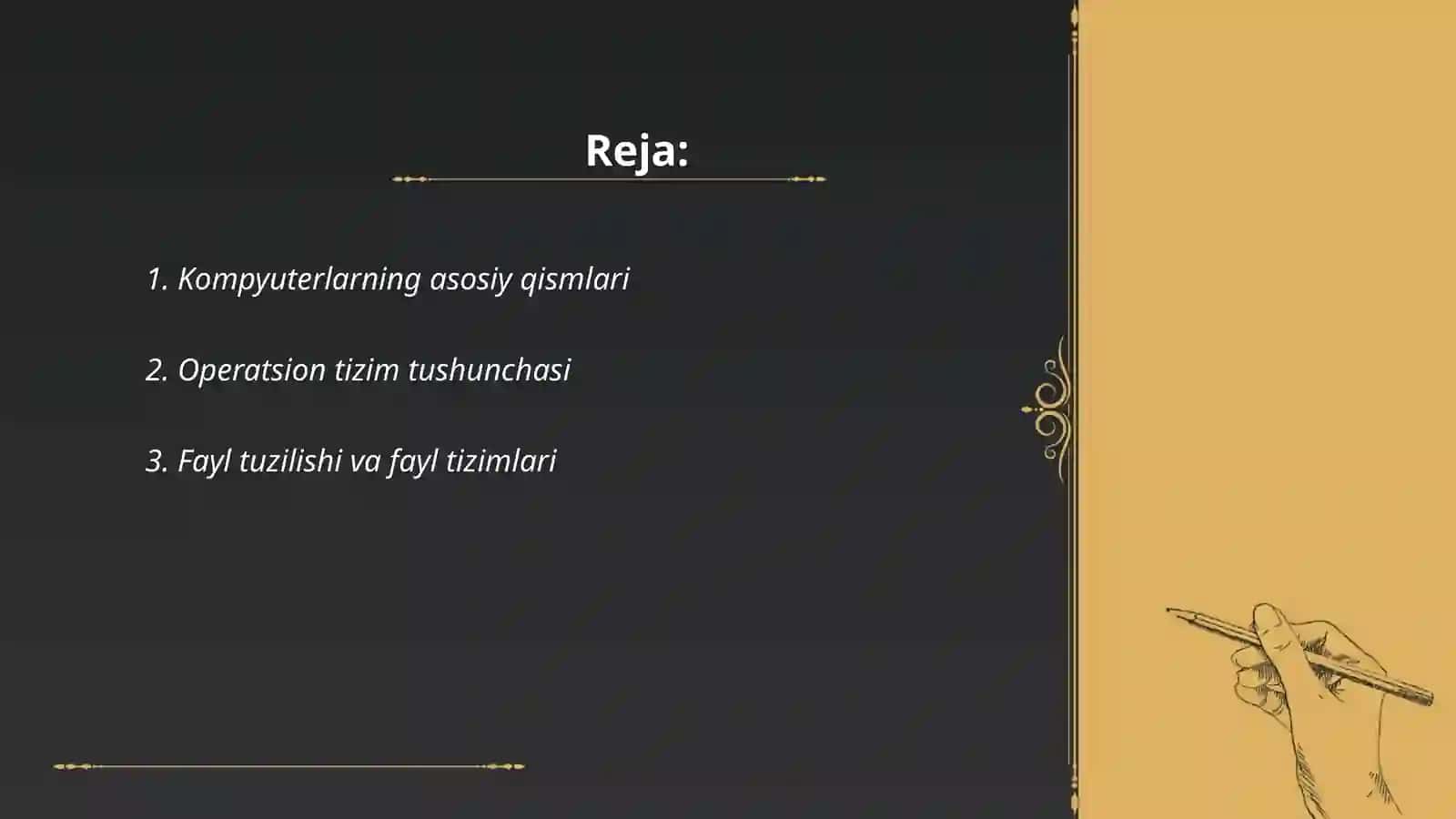 Ko‘zi ojizlar uchun Informatika fanidan asosiy tushuncha va ta‘riflar 2