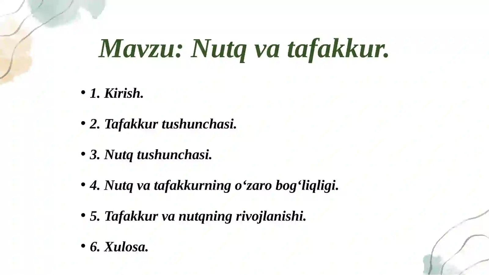Nutq va tafakkur 2