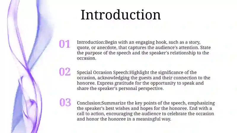 Special Occasion Speech 2