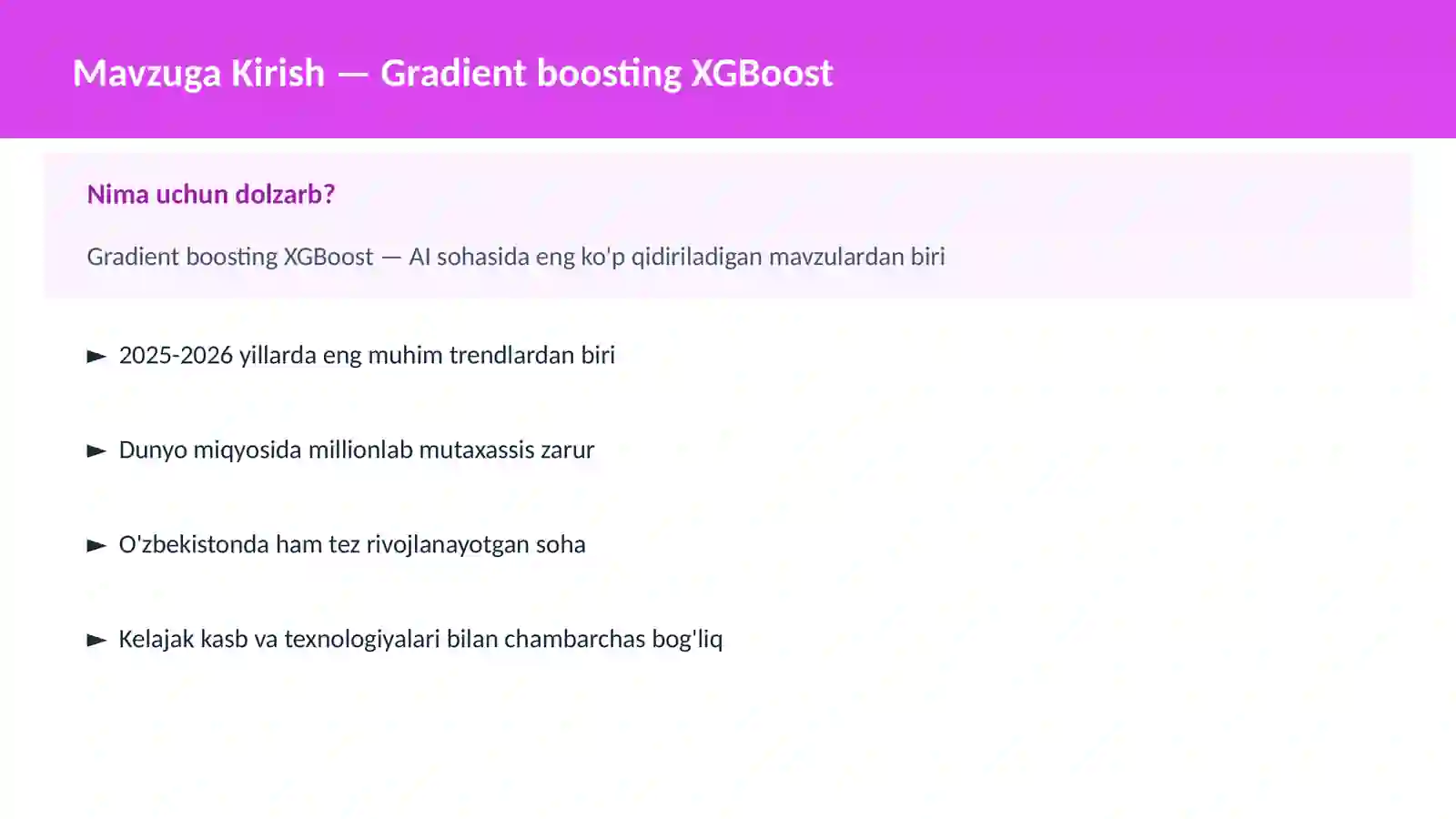 Gradient boosting XGBoost 2