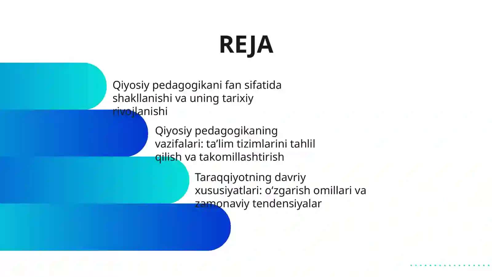 QIYOSIY PEDAGOGIKA FANI TARAQQIYOTNING DAVRIY XUSUSIYATLARI: MAZMUNI, VAZIFALAR 2
