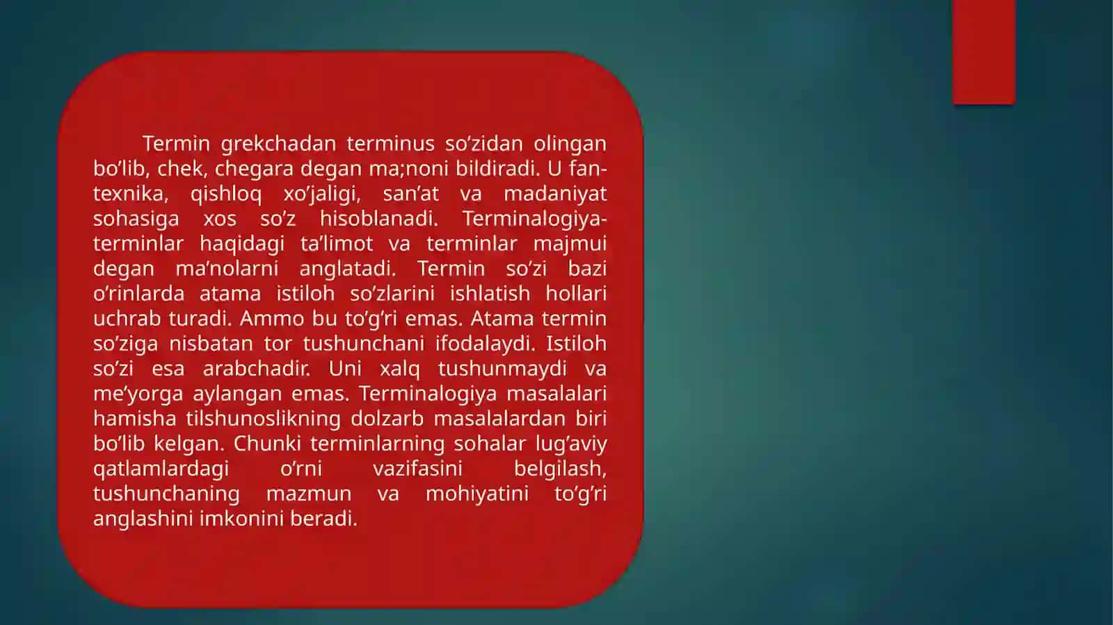 TIL VA TERMINALOGIYA 2