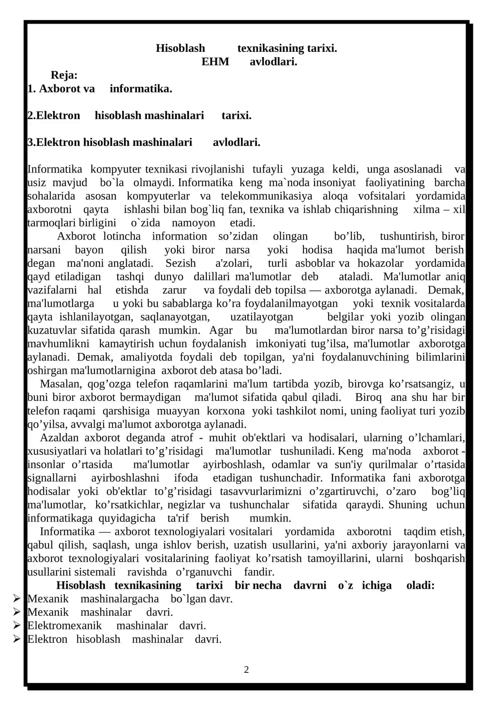 Bt va STI Qo’llama 2
