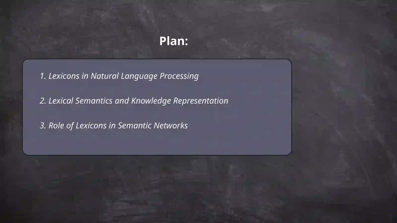 Lexicons in Natural Language Processing (NLP) 2