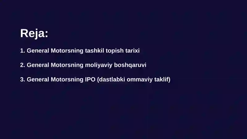 General Motorsning Tashkil Topish Tarixi 2
